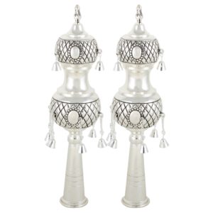 זוג רימונים מהודרים כסף  לספר תורה