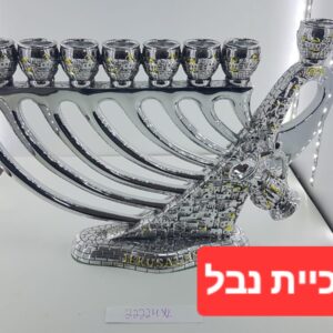 חנוכייה מהודרת מפוליריזן מוכספת ירושלים