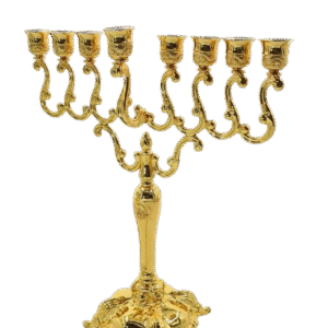 חנוכייה מוזהבת מהודרת ואיכותית