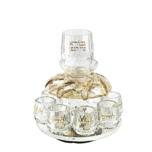 מחלק יין ל-8 גביעים קריסטל