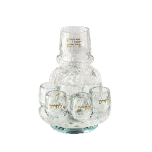 מחלק יין ל-6 גביעים קריסטל