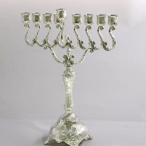 חנוכייה מוכספת מהודרת ואיכותית 34 ס"מ